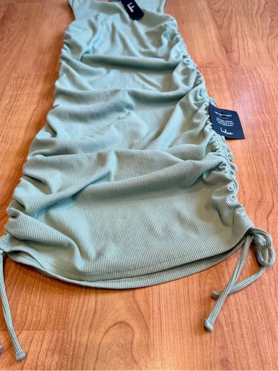 Lulus Women’s Over and Over Sage Green Ribbed Sleeveless Dress Size M (NWT) - Picture 7 of 11